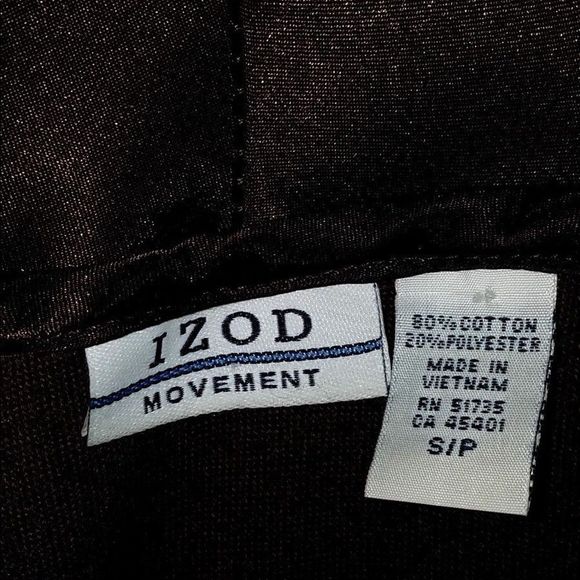 Izod Brown Velvet Velour Hoodie - Picture 2 of 7